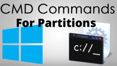 Cmd Commands for partitions