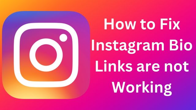 How to Fix Instagram Bio Links are not Working