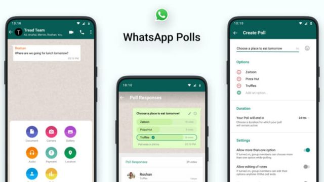 Create Polls in WhatsApp