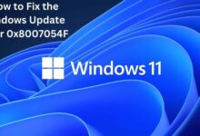 How to Fix the Windows Update Error 0x8007054F