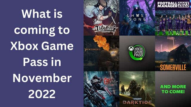 What is coming to Xbox Game Pass in November 2022