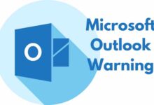 Microsoft Outlook Warning
