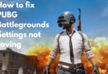 PUBG Battlegrounds Settings not saving