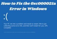 0xc000021a Error in Windows