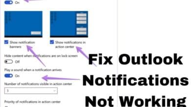 Fix Outlook Notifications Not Working