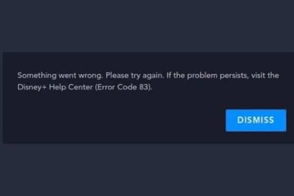 How to Fix Disney+ Error Code 83