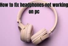 headphones not working on pc