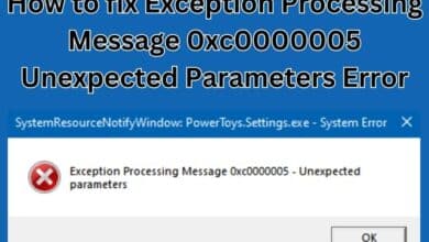 Exception Processing Message 0xc0000005