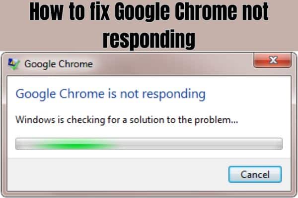 Google Chrome not responding