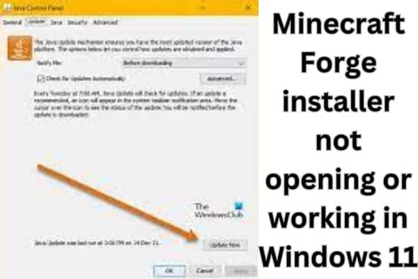 Minecraft Forge installer not opening