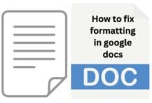 fix formatting in google docs