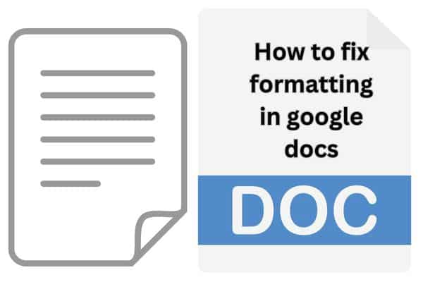 fix formatting in google docs