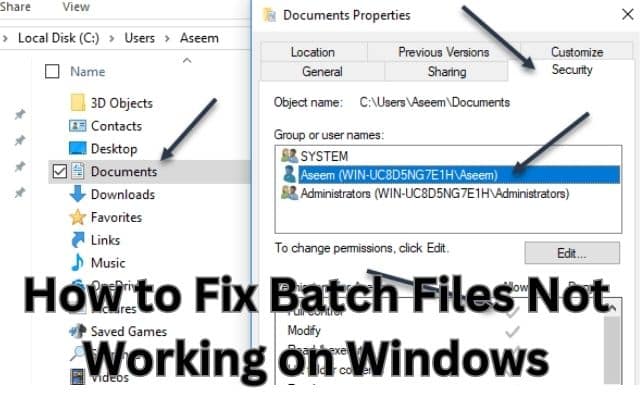 Batch Files Not Working