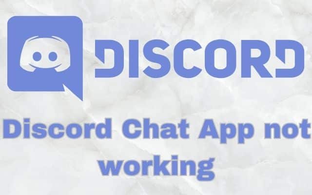 Discord Chat App not working
