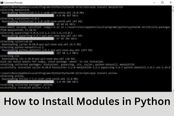 Install Modules in Python