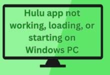 Hulu app not working