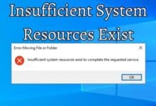 Insufficient System Resources Exist