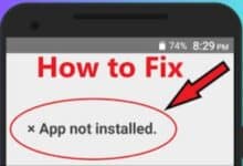 fix an app not installed Error