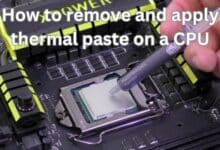 remove and apply thermal paste