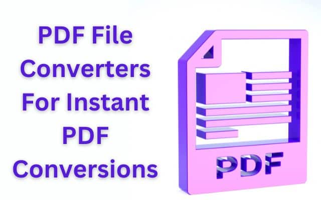 PDF File Converters