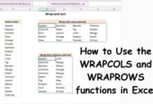 WRAPCOLS and WRAPROWS
