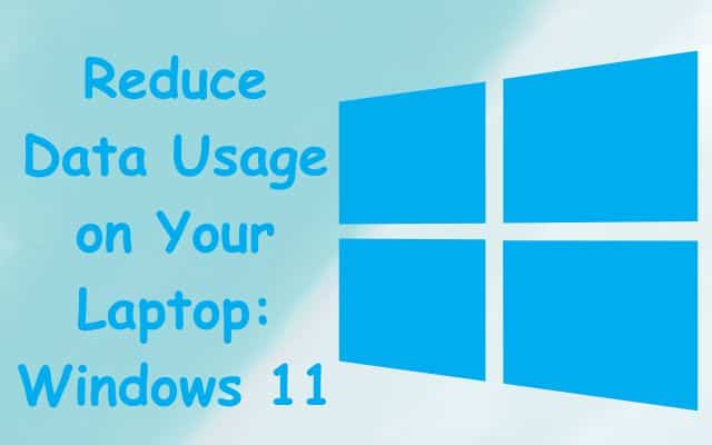 Reduce Data Usage on Your Laptop