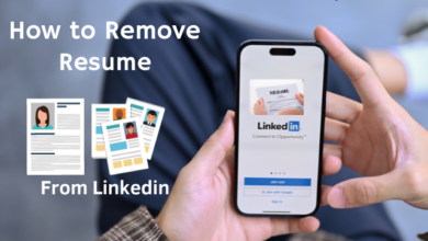 How to remove resume from linkedin