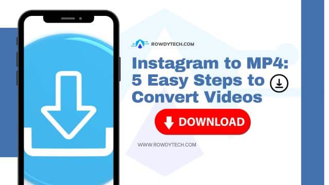 Instagram to MP4 5 Easy Steps to Convert Videos