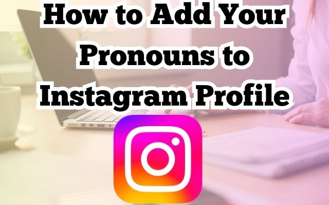 Pronouns to Instagram Profile