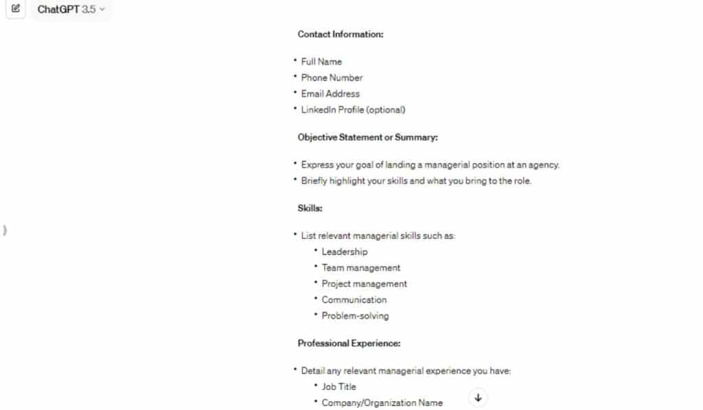 Use ChatGPT to Write Your Resume