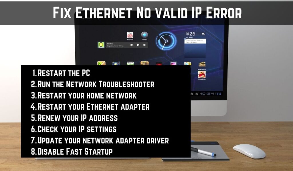 Ethernet No valid IP