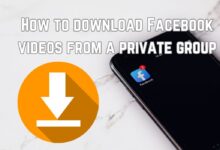 How to download Facebook videos from a private group