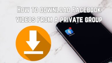 How to download Facebook videos from a private group